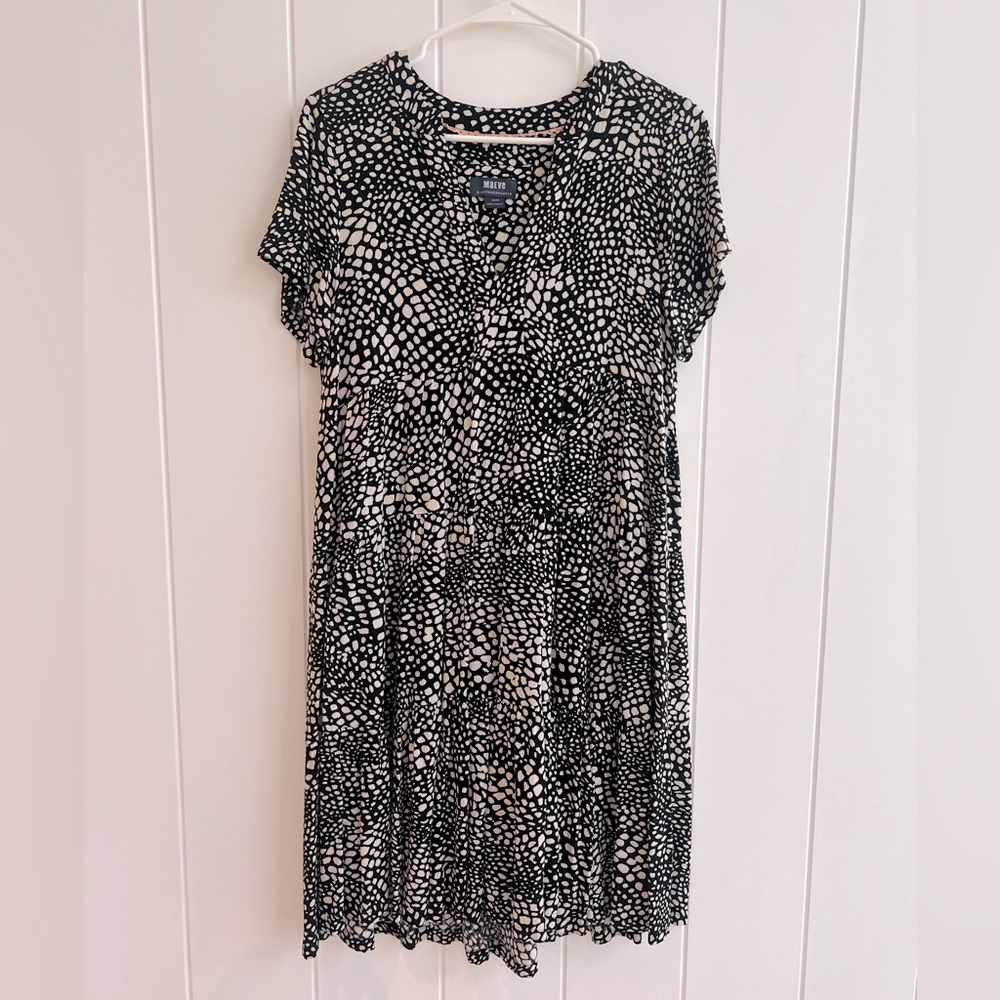Anthropologie Maeve Sacha Tiered Textured Dress
